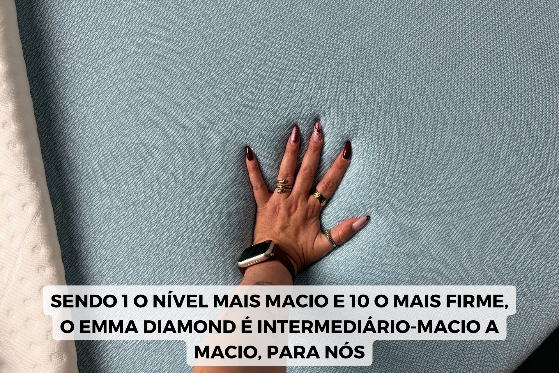 Emma diamond cooling colchão firme